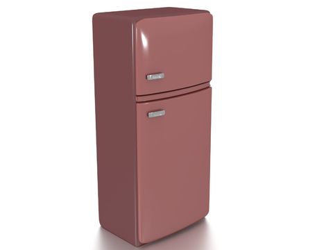 Modern minimalist pink creative refrigerator free