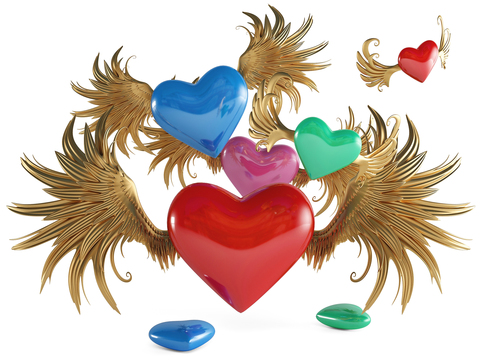 Modern Love Wings Ornament