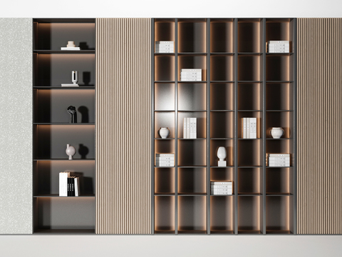 Modern Bookcase Decorative Cabinet