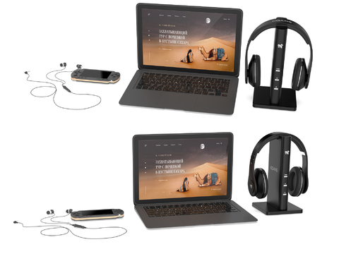 Laptop game console headset