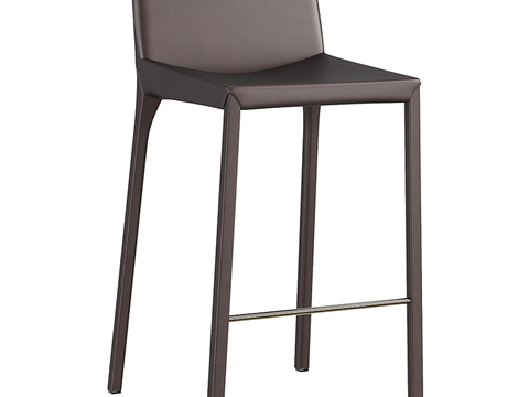 Bonaldo Modern Dark Brown Fabric Bar Chair