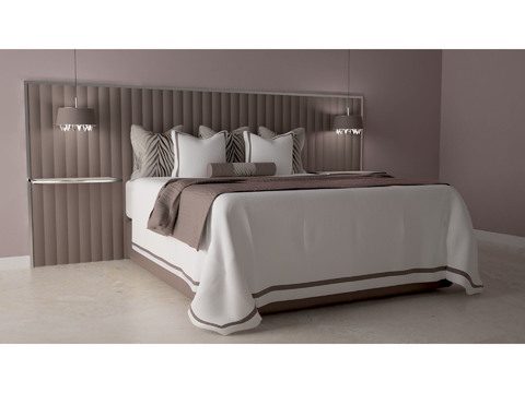 Jane European Creative Hard Bag Fabric Double Bed Free