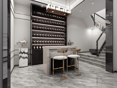 New Chinese Basement Wine Tasting Area Wine Cellar