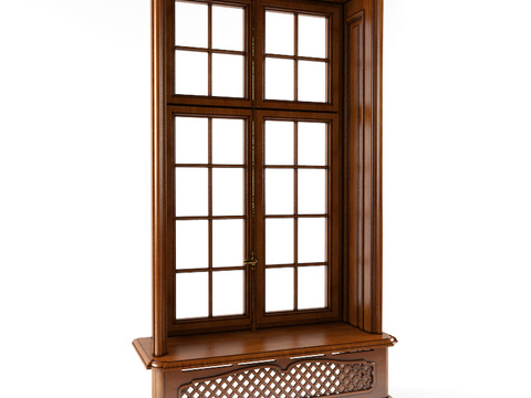 European classical solid wood windows for free