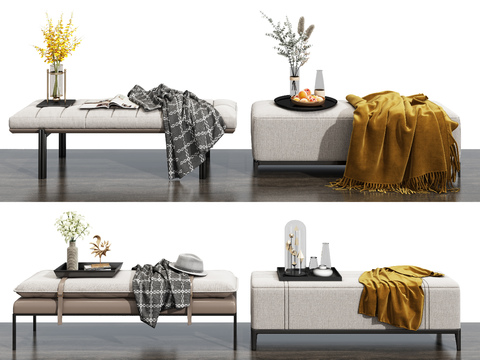 Modern pedal sofa stool low stool combination