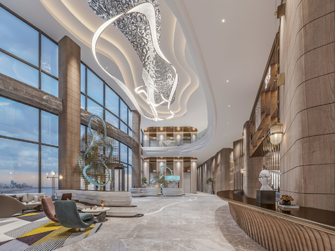 Modern Hotel Lobby