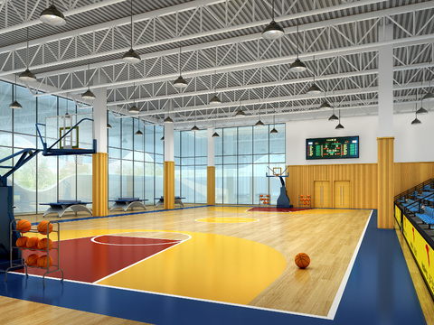 modern basketball hall