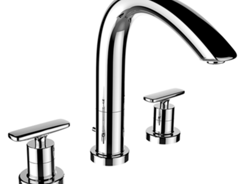 Modern minimalist silver stainless steel faucet free