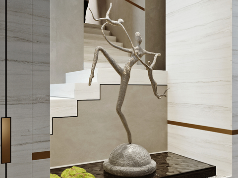 Modern Stairwell Sculpture Ornaments