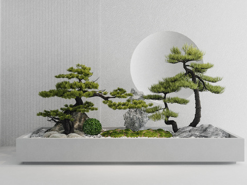 New Chinese pine landscape sketch