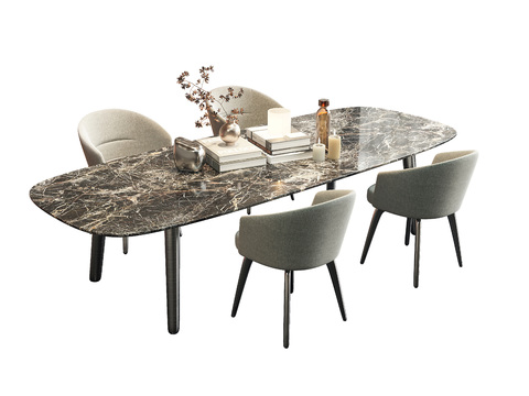 moroso marble table and chair