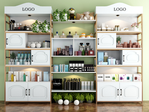 Modern Cosmetic Container Shelf