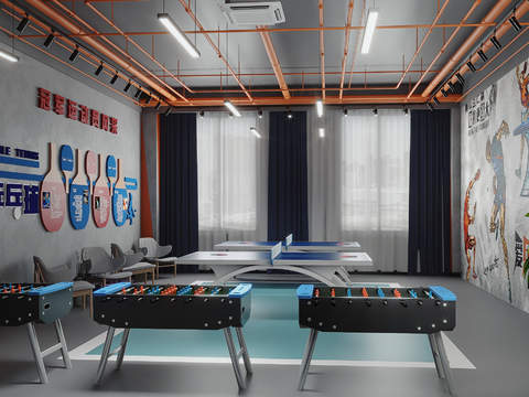 modern table tennis hall