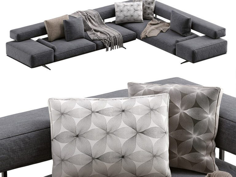 FLEXFORM fabric corner sofa