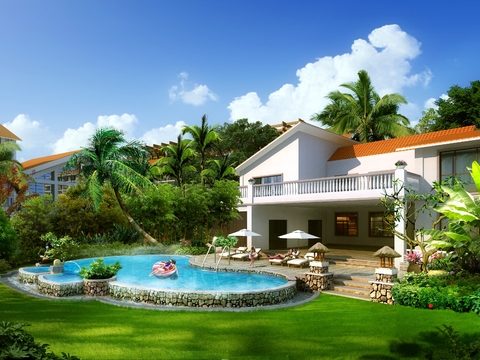 Villa Private Pool psd