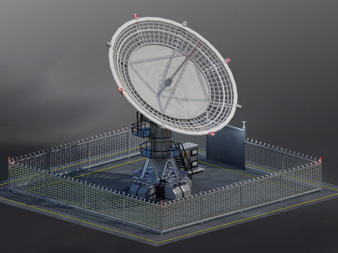 modern radar signal tower