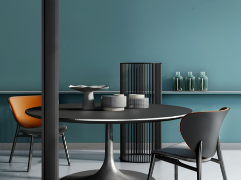 BAXTER Modern Round Dining Table and Chair