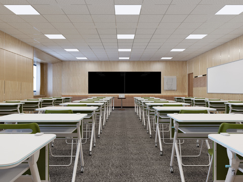 Modern School Classroom