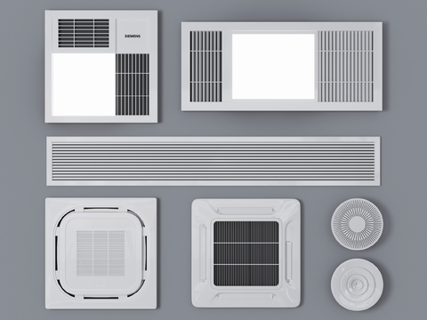 Modern air conditioning air outlet and return air outlet