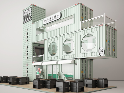 Industrial Wind Container Fast Food Restaurant