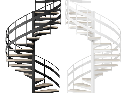 Industrial wind rotating staircase