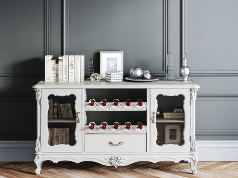 European-style Solid Wood Sideboard