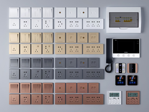 Modern switch socket control panel