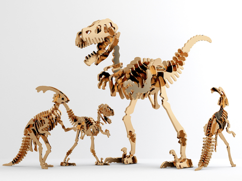 Modern Dinosaur Sculpture Ornaments