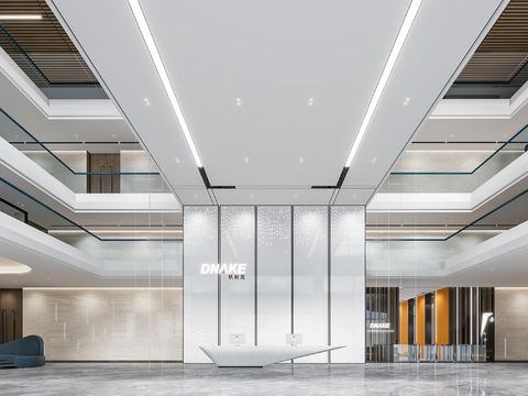 Modern Office Lobby Front Desk