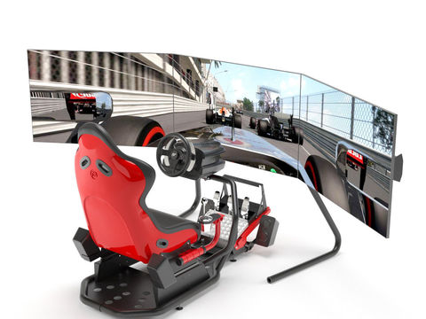 Modern Racing Simulation Game Machine