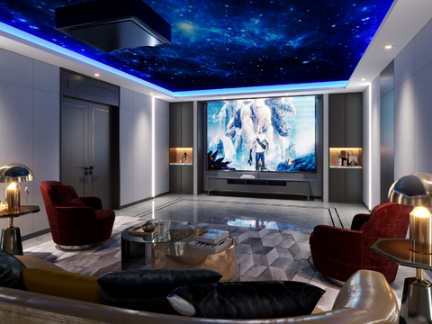 Modern AV Room Recreation Room