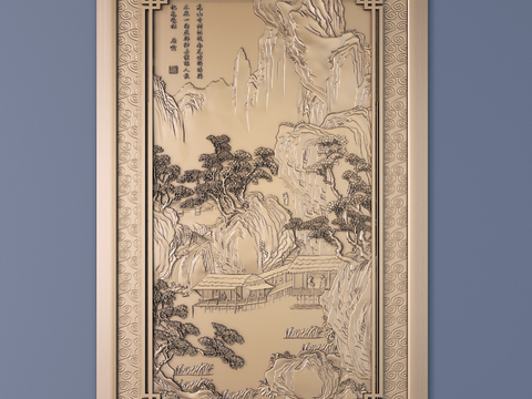 New Chinese Landscape Relief