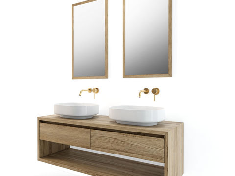 Modern bathroom cabinet sink free