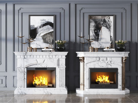 Jane European Style Marble Fireplace