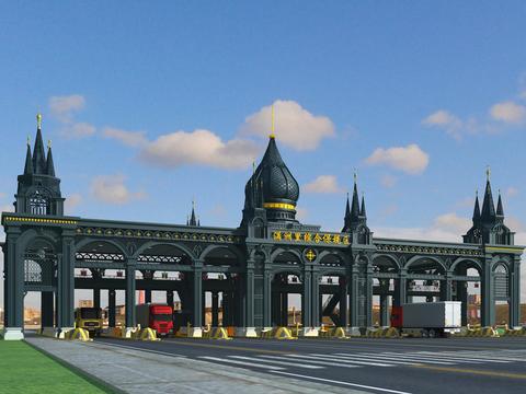 European-style high-speed toll station