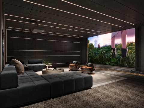 Audio-visual room of home theater