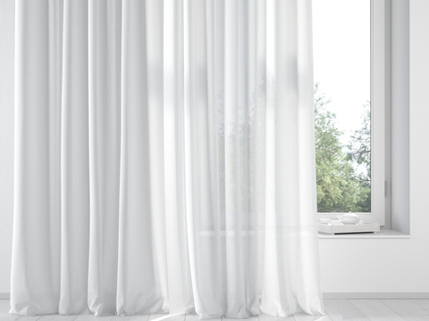 Modern gauze curtain free