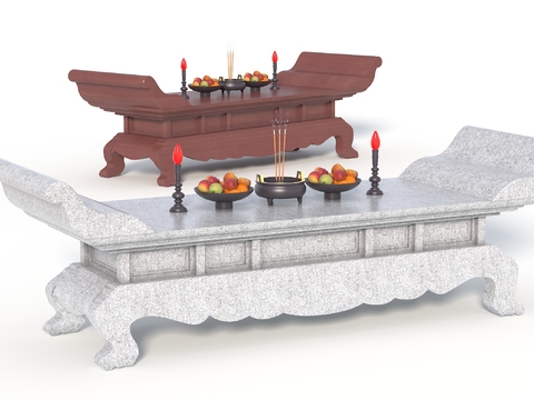 Temple table incense burner incense case