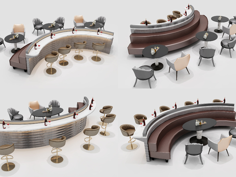 Modern Casual Dinning Table and Chair Combination