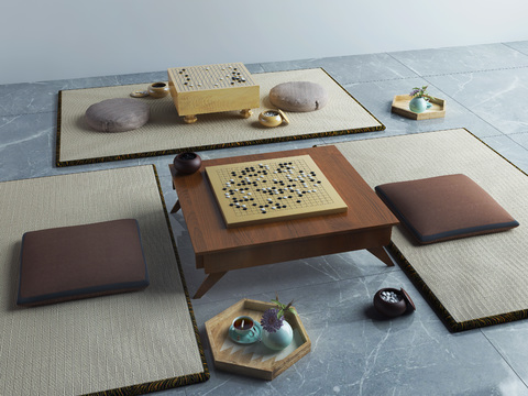 Japanese Style Solid Wood Go Table