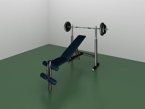 Free reclining barbell fitness equipment