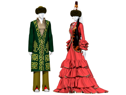 Quiet Ethnic Style Dress Model