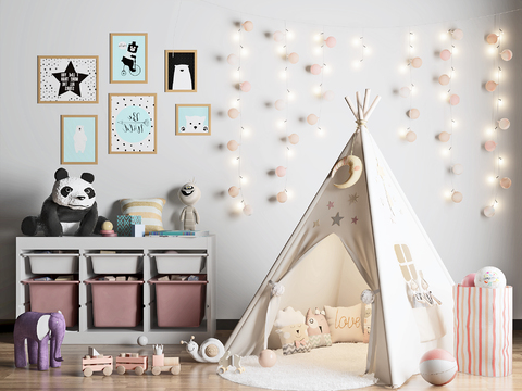 Nordic Children's Tent Cabinet Decorations