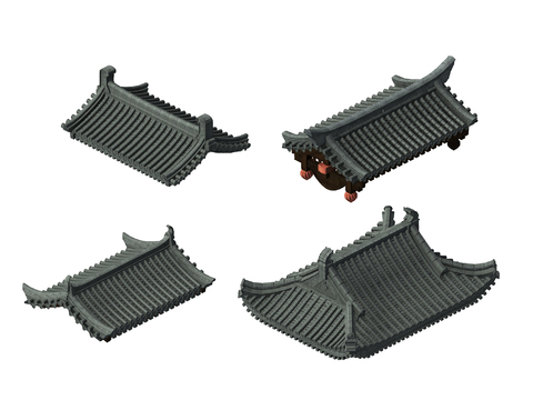 Chinese-style tile eaves component