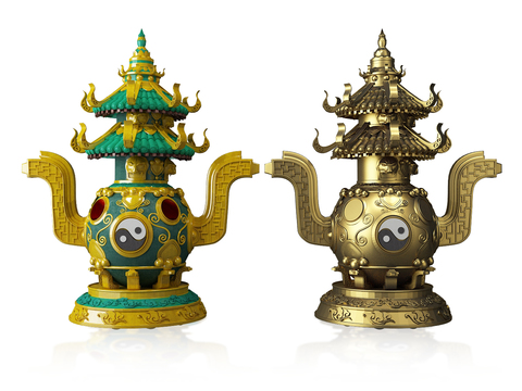 Chinese-style bronze incense burner tripod stove