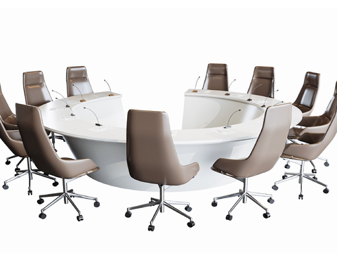 Modern round conference table