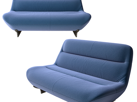 ligne roset blue sofa double sofa