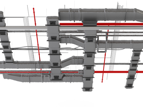 Industrial wind ceiling ventilation duct