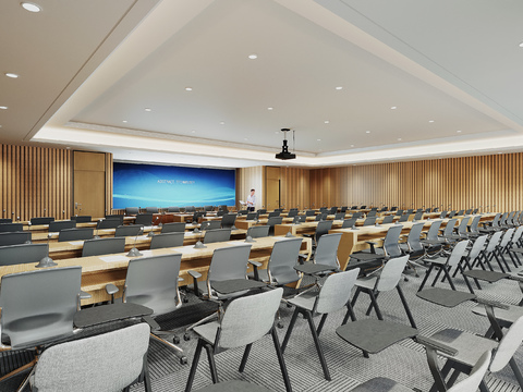 Large conference room of modern lecture hall