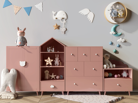 Nordic Children's Toy Storage Cabinet